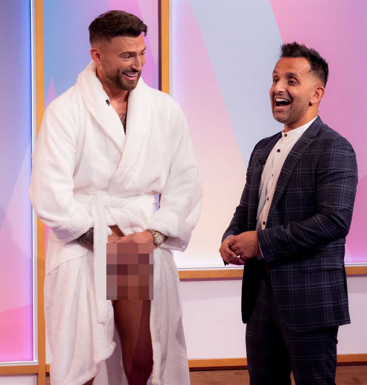 Loose Men viewers all say the same thing as Jake Quickenden has his testicles examined on live TV