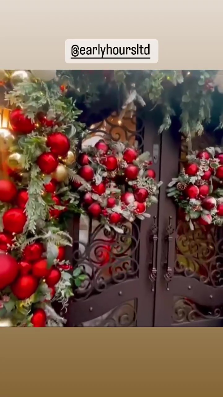 Amanda Holden reveals Christmas decorations as she makes over her mansion as a winter wonderland