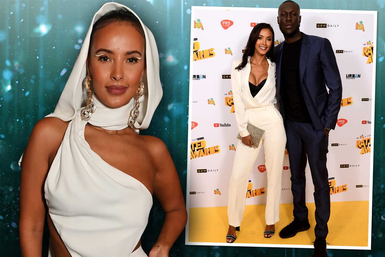 Maya Jama stuns in skin-tight silver dress after rekindling relationship with Stormzy