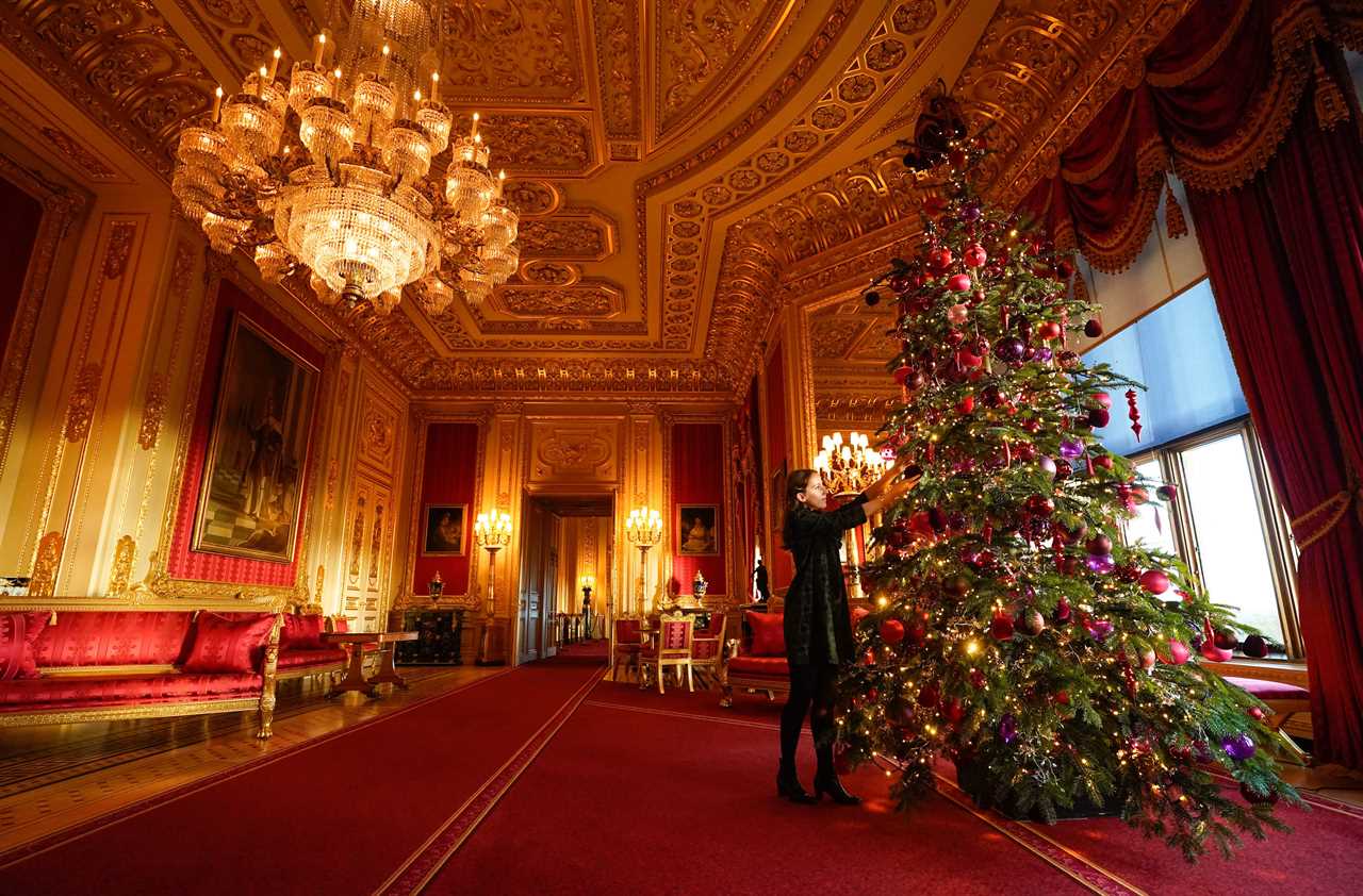 King Charles’ Windsor Castle Christmas decorations