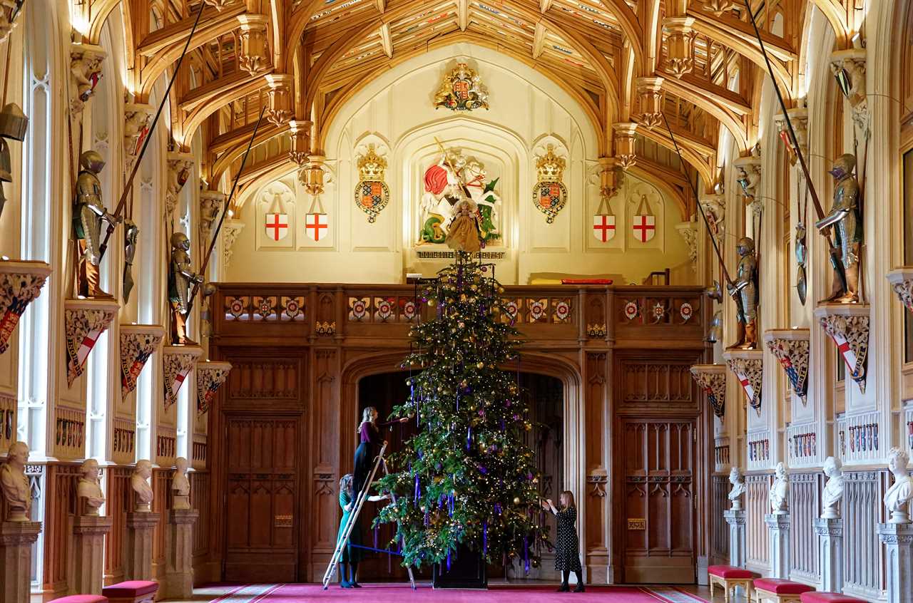 King Charles’ Windsor Castle Christmas decorations