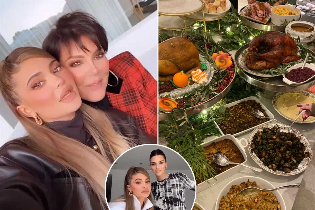 Kardashians ripped for ‘excessive amount’ of food & ‘tone-deaf’ family portraits during lavish Thanksgiving celebration