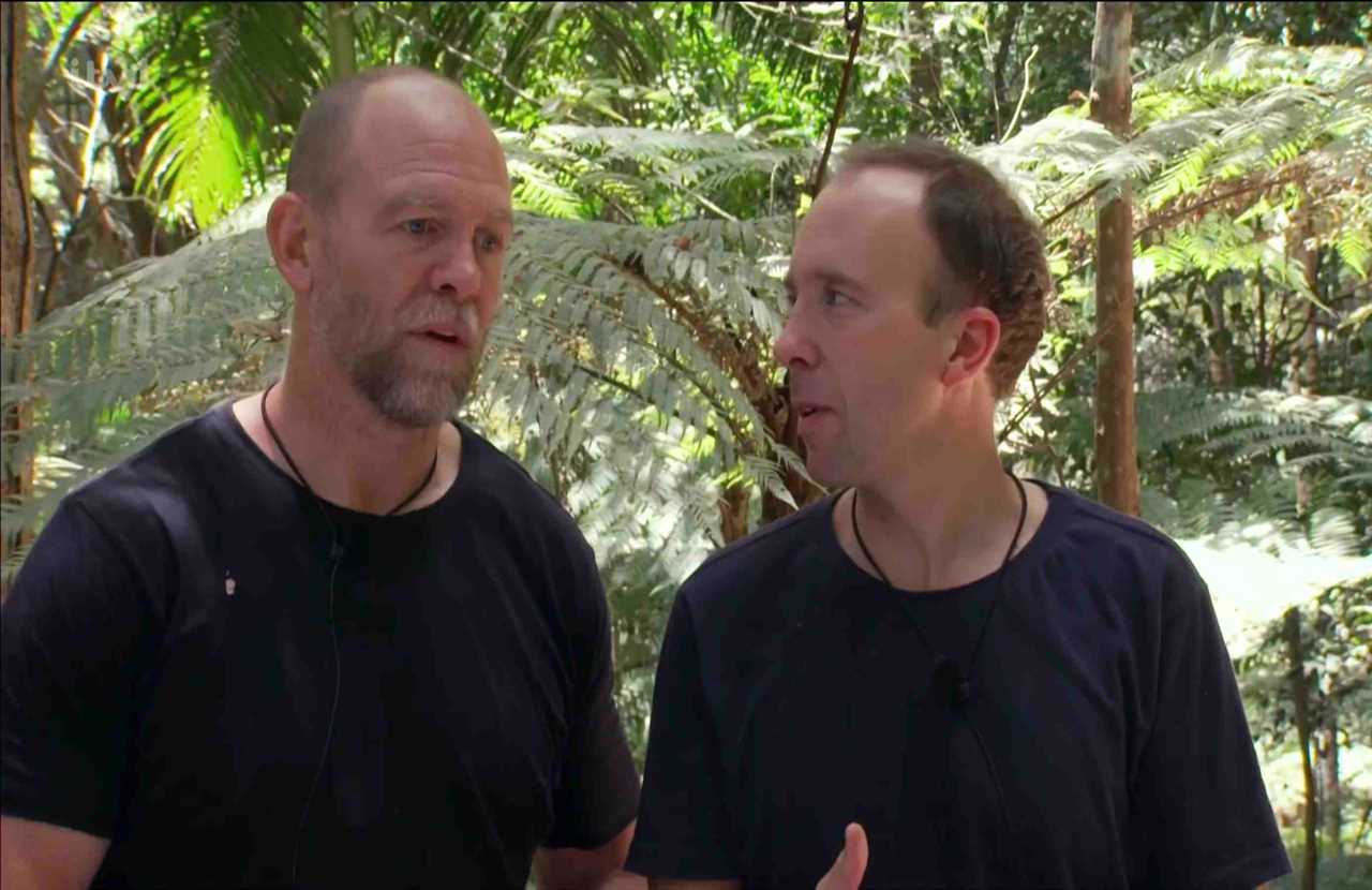 I’m A Celebrity fans ‘feel sick’ after Matt Hancock and Mike Tindall’s surprise bromance