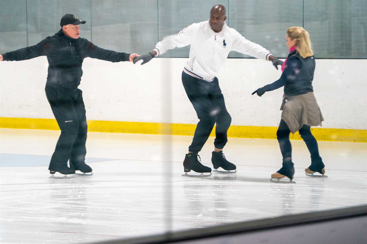 Dancing on Ice’s John Fashanu looks terrified as he tries daring move in training