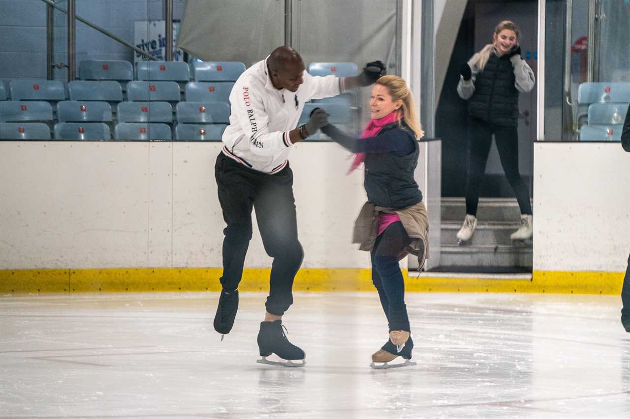 Dancing on Ice’s John Fashanu looks terrified as he tries daring move in training