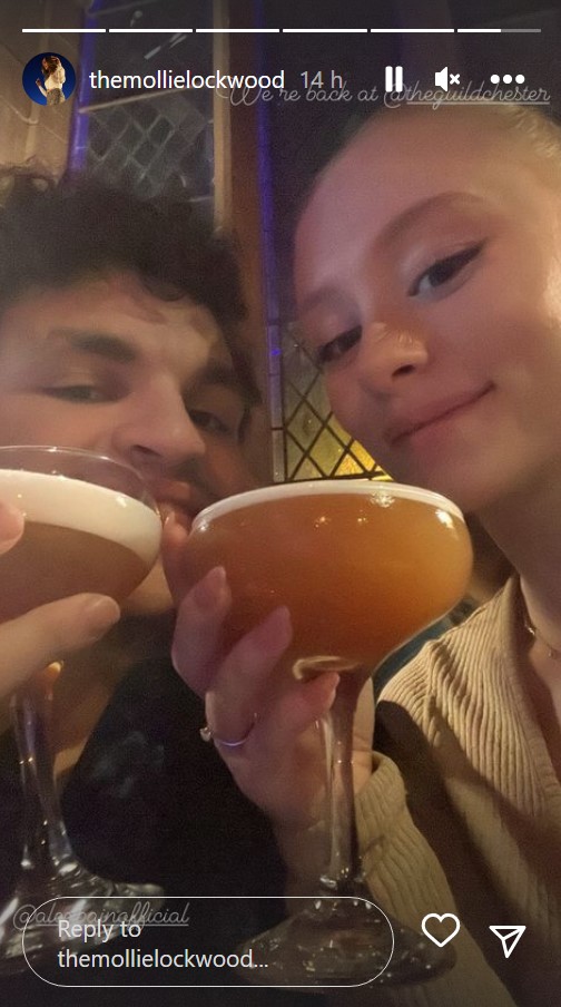 Inside Simon Barlow actor Alex Bain’s boozy birthday celebrations with fiancee Mollie