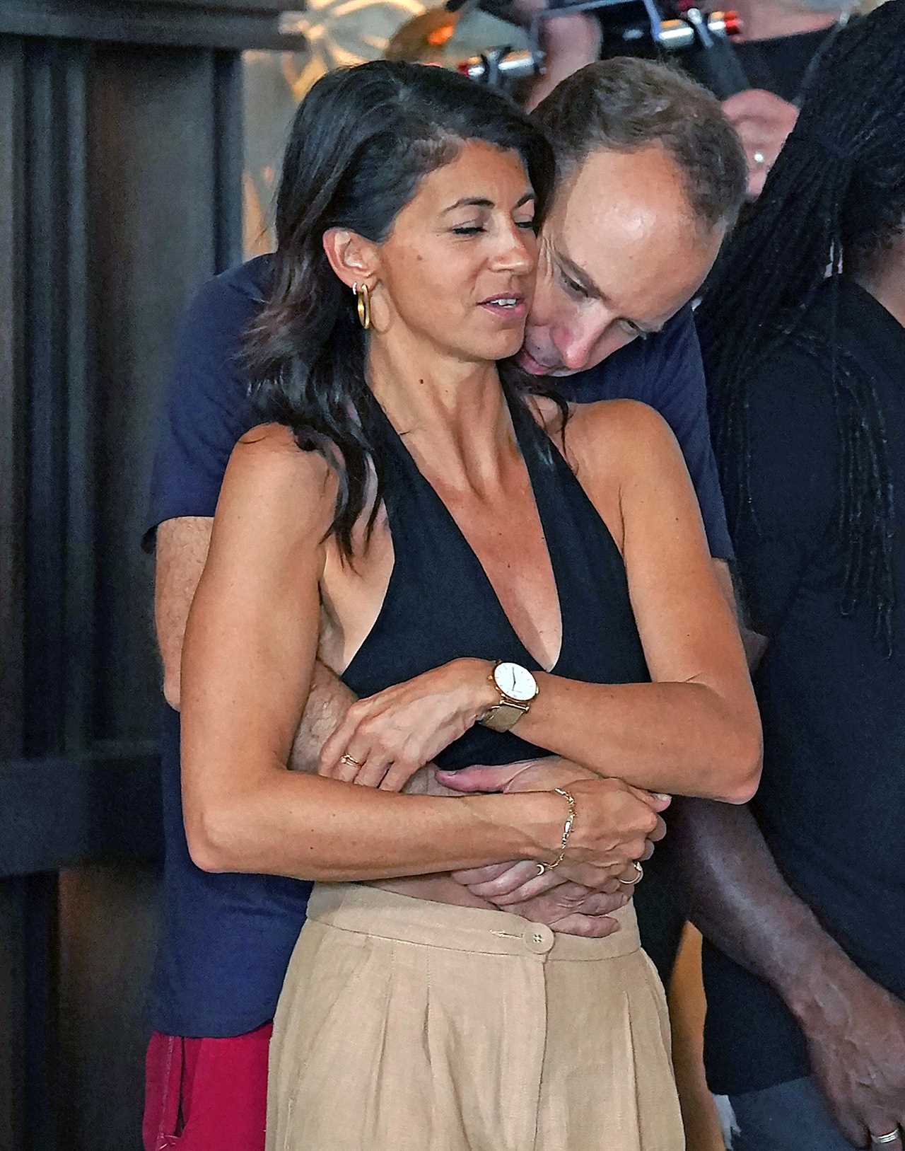 Matt Hancock can’t keep his hands off girlfriend Gina at the I’m A Celeb after-party as they ‘act like loved-up teens’