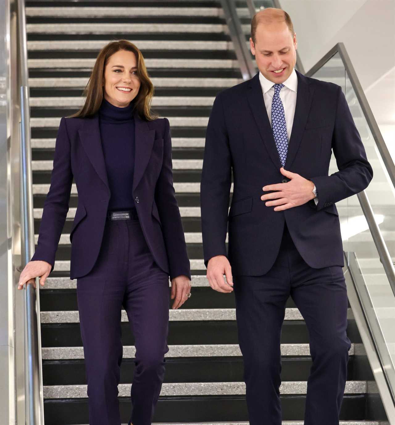 Princess Kate and Prince William pictured for the first time since Buckingham Palace race row as they arrive in US