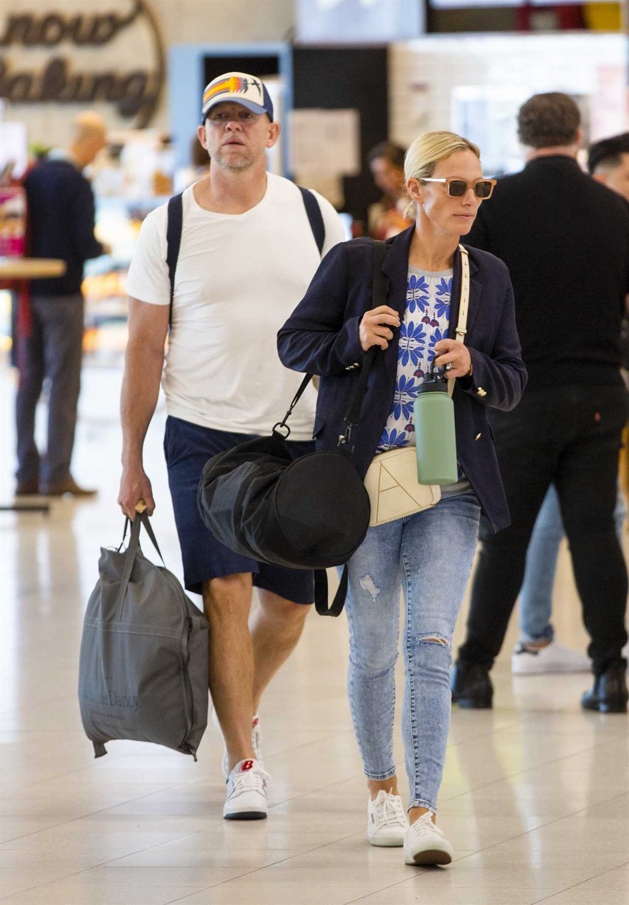 Zara and Mike Tindall look loved up as they land in Adelaide after I’m A Celebrity