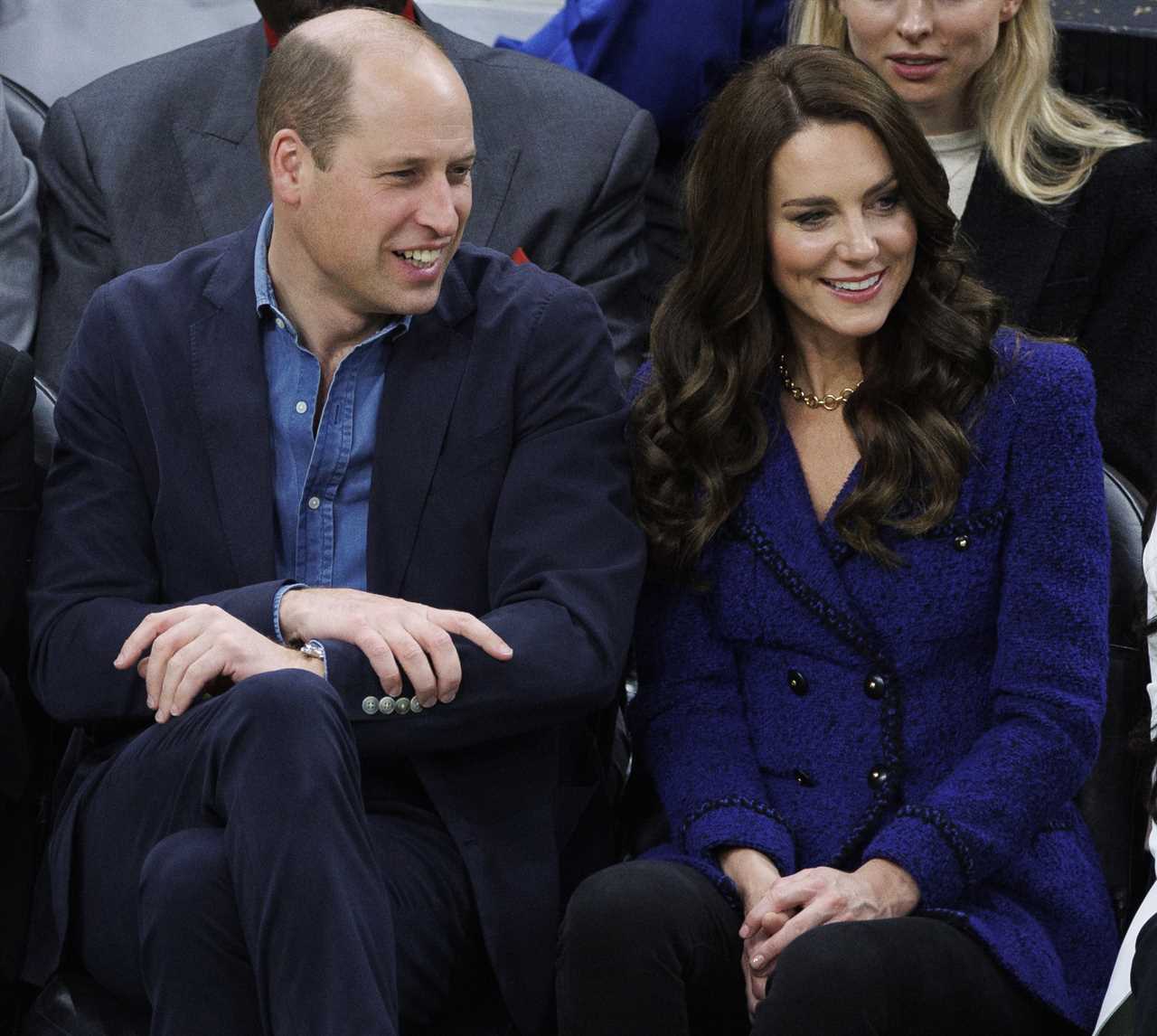 Beaming Prince William and Princess Kate clap and pose for selfies at NBA game in Boston on royal tour