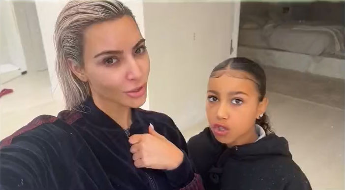 Kim Kardashian reveals completely natural skin including wrinkles and blemishes in new selfie with daughter North, 9