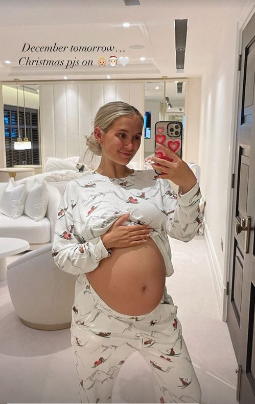 Molly Mae Hague drops huge hint she’s giving birth any day now as she packs hospital bag and mum comes to stay