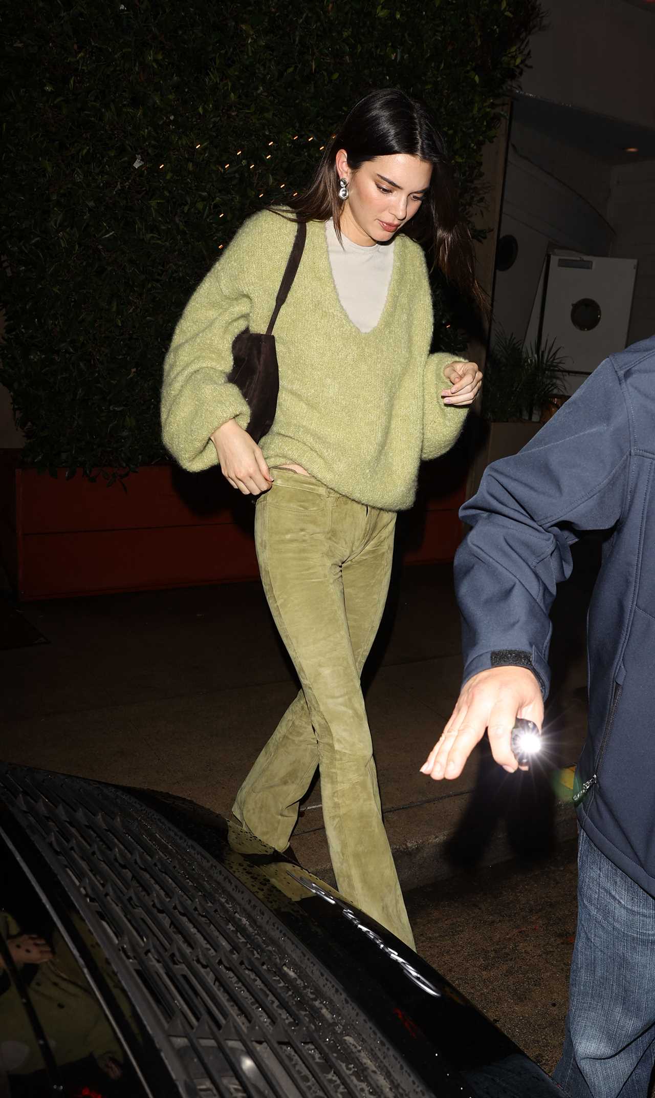 Kardashian fans mock Kendall Jenner’s all green outfit & claim she ‘looks like the grinch’ in new photos of star in LA