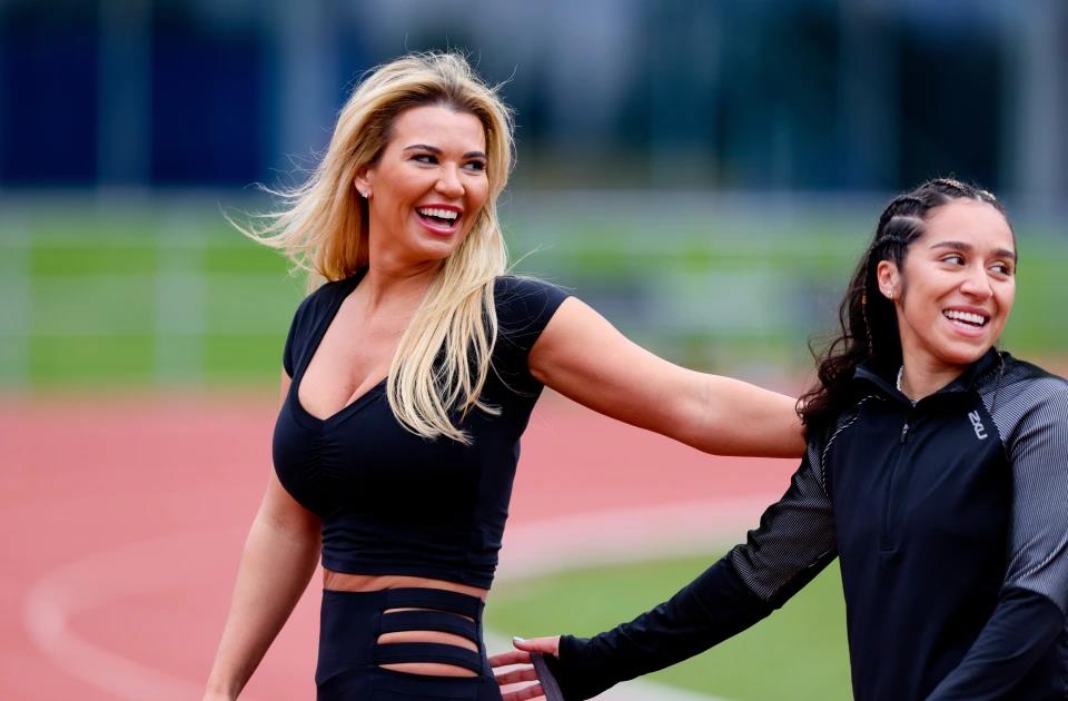 Christine McGuinness is all smiles as she’s seen for the first time since Chelcee Grimes kiss