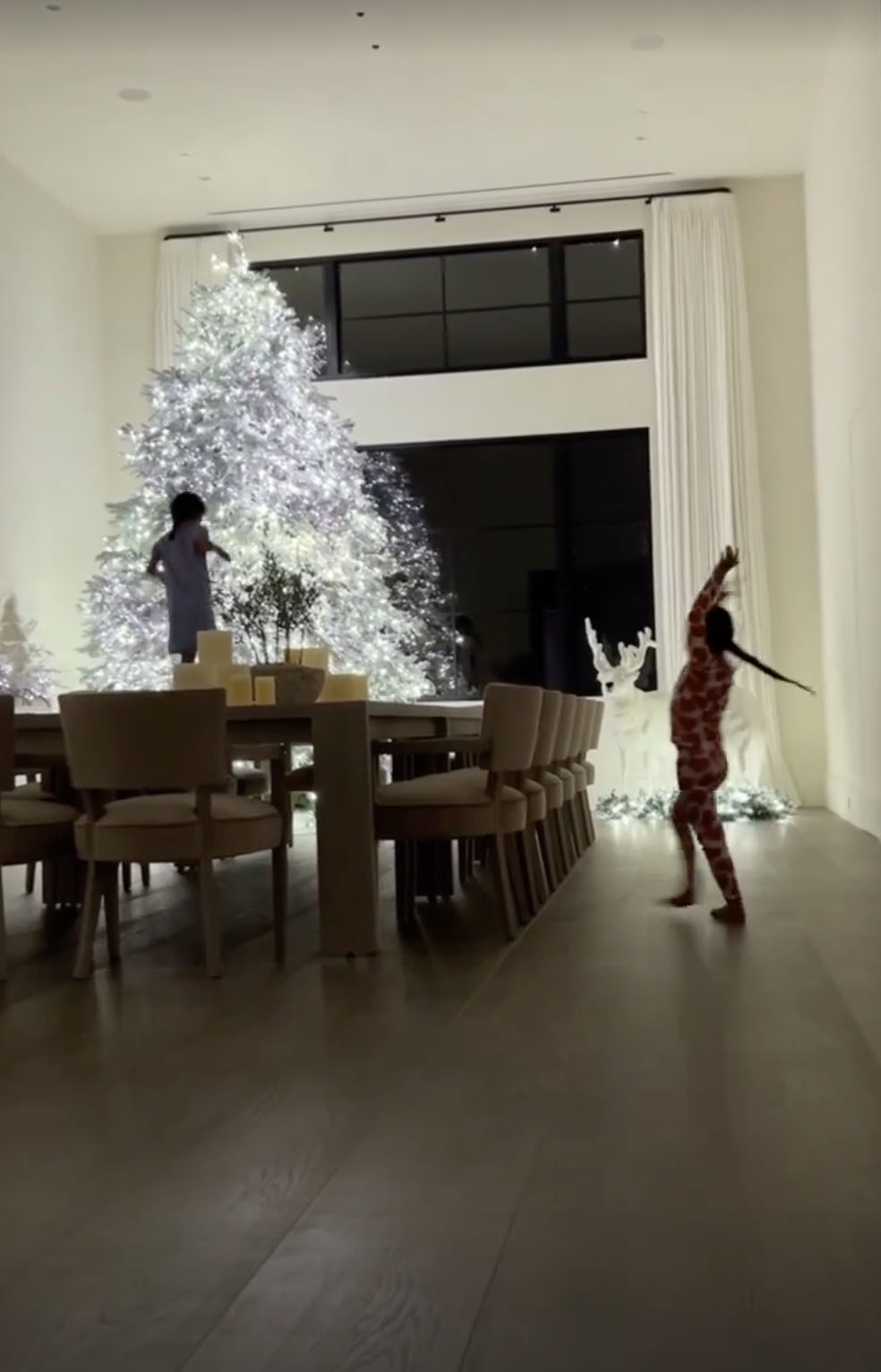 Khloe Kardashian shows off lavish Christmas dining room decor in new video with daughter True, 4, & niece Dream, 6