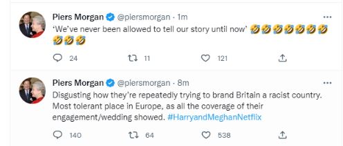 Watching Meghan Markle and Prince Harry’s Netflix doc is ‘worse than Kardashians’, Piers Morgan blasts