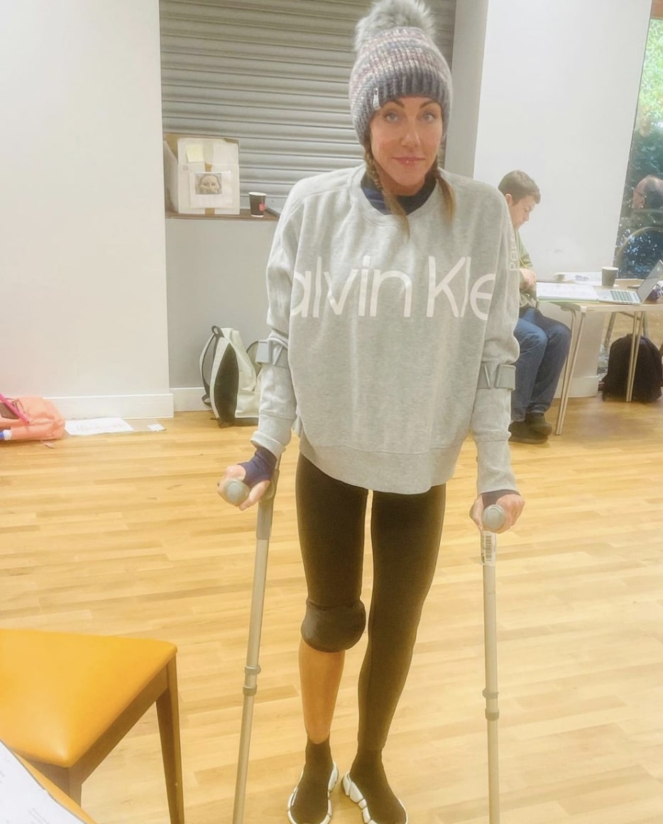 Michelle Heaton reveals brutal leg injury that puts Dancing On Ice debut at risk – just three weeks before show starts