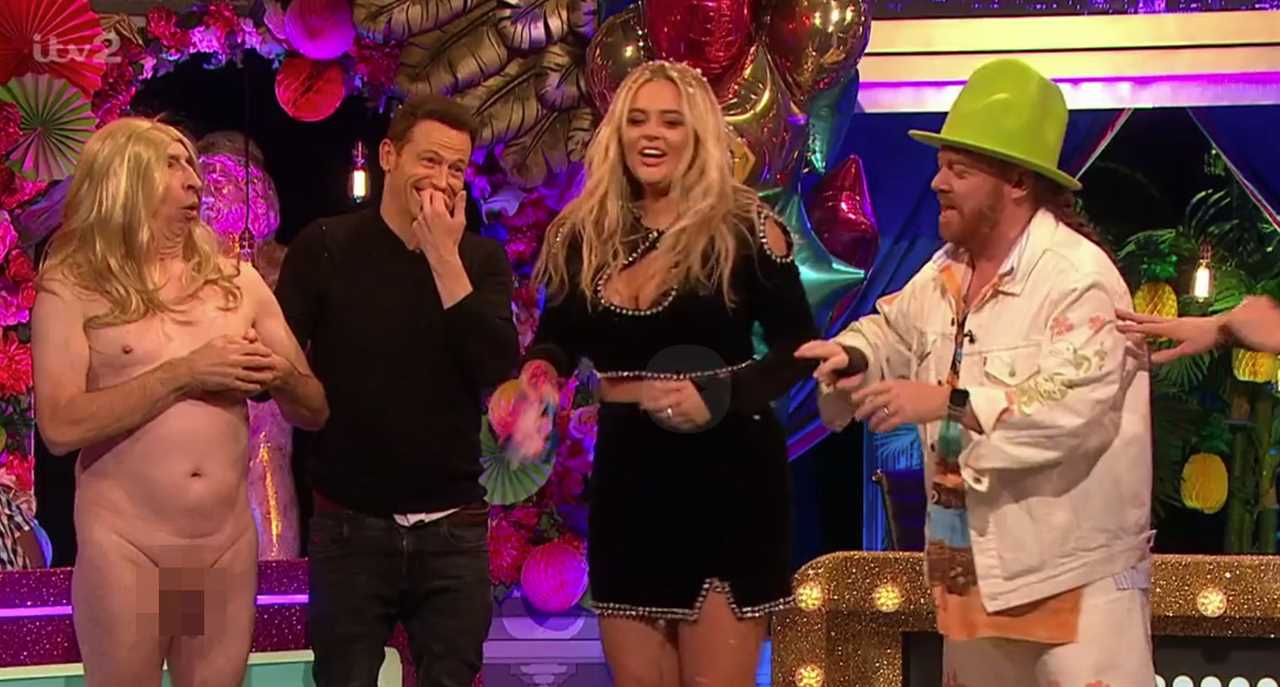 Emily Atack poses in eye-popping top on a shoot after last ever Celebrity Juice