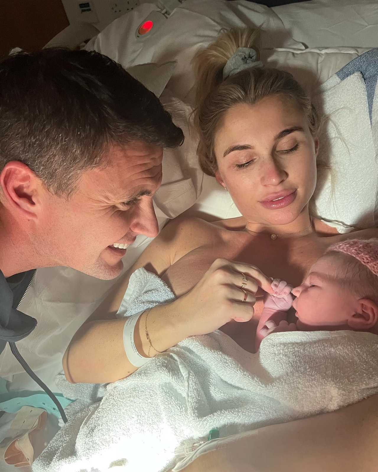 Billie Faiers opens up about being a family of five days before giving birth to baby girl