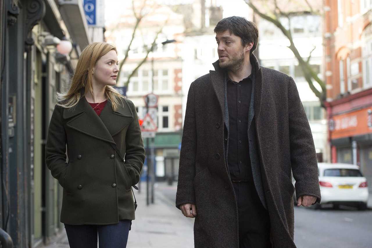 Strike: The Silkworm: Strike (Tom Burke, right) is convinced Leonora has been framed for her husband’s murder