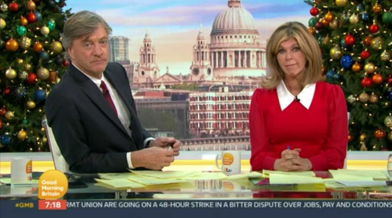Good Morning Britain viewers slam Richard Madeley as he compares train strikes to WAR