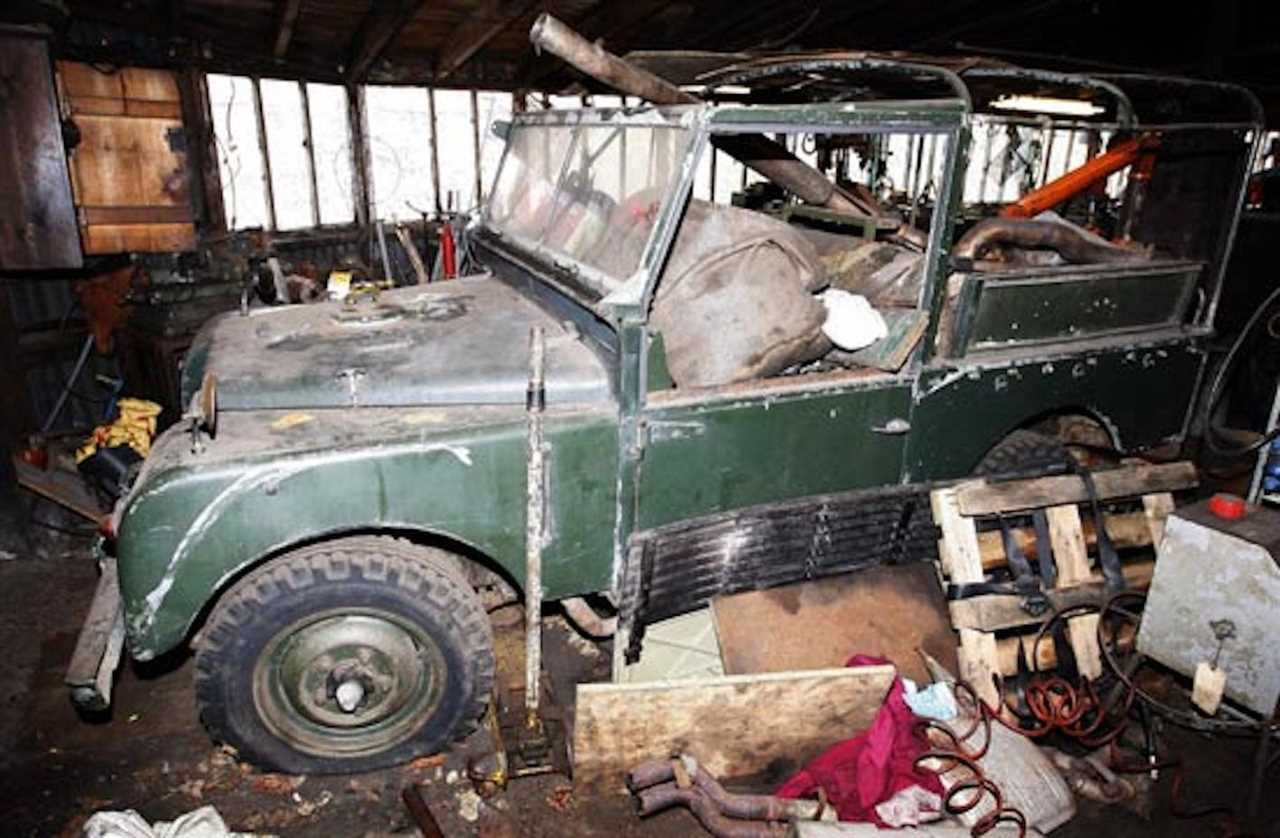 Broken down Land Rover discovered in garage – before its amazing history with the Queen is revealed… it could be yours