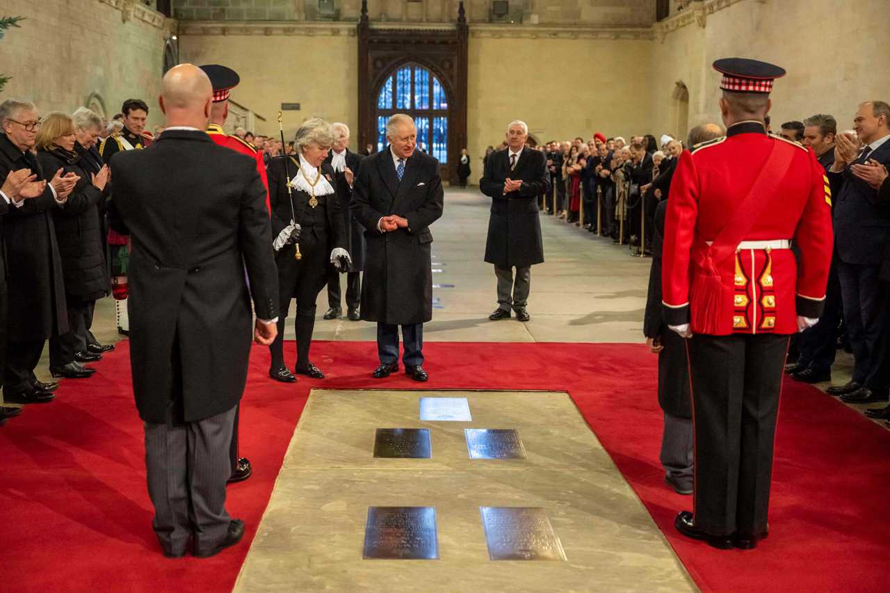 Charles unveils plaque in honour of the Queen as he carries on a day before Meghan & Harry release new Netflix episodes