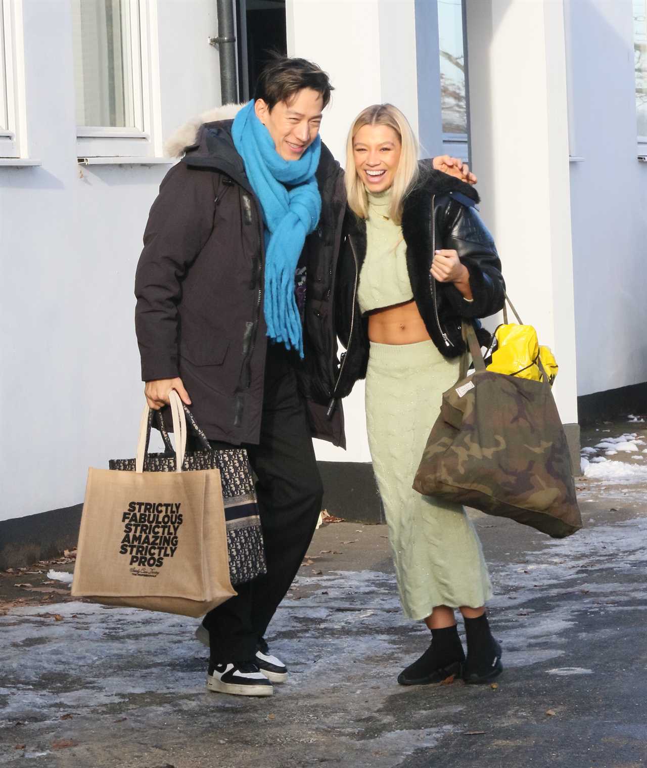 Strictly’s Molly Rainford shows off her toned abs in crop top as she jokes with partner Carlos ahead of final