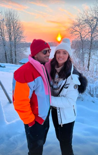 Inside Ryan Thomas and fiancée Lucy Mecklenburgh’s magical Lapland holiday as ex Coronation Star makes sweet declaration