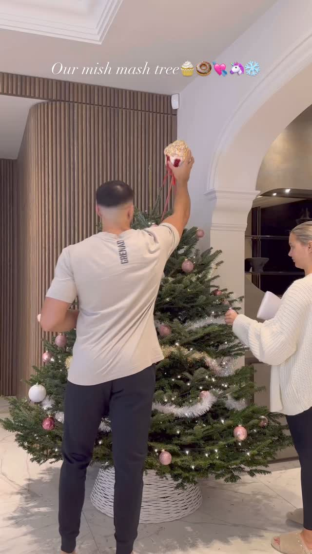 Molly-Mae reveals Christmas tree with baubles for her, Tommy and the baby – but admits ‘it’s a mess’