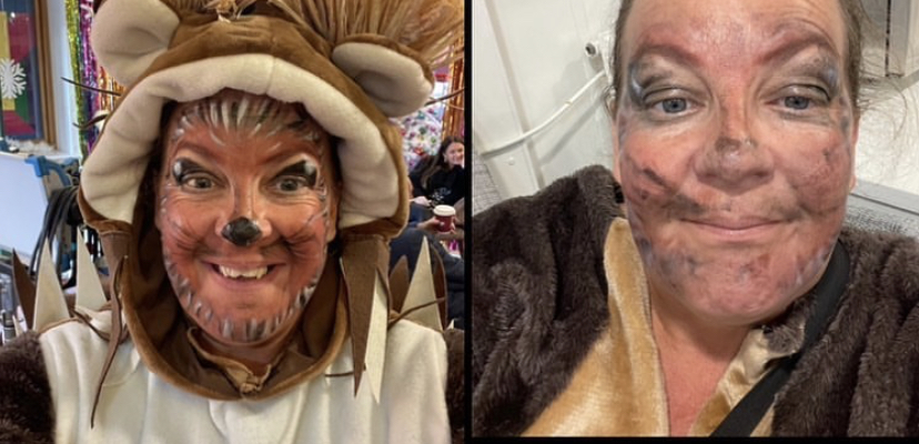 EastEnders star looks unrecognisable after transforming into hedgehog for Christmas panto