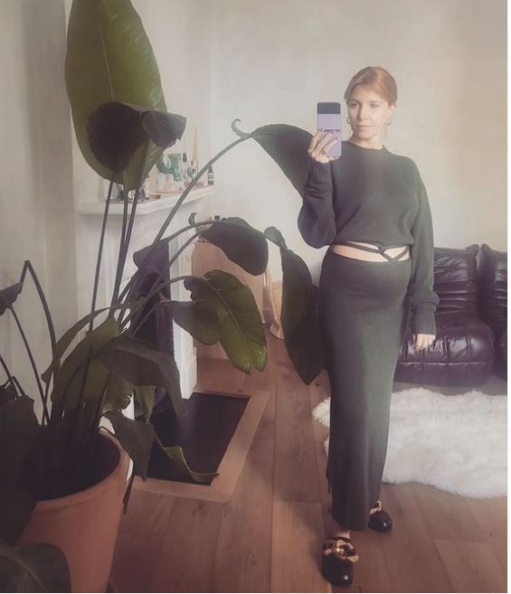 Stacey Dooley shows off huge baby bump on her penultimate day of work