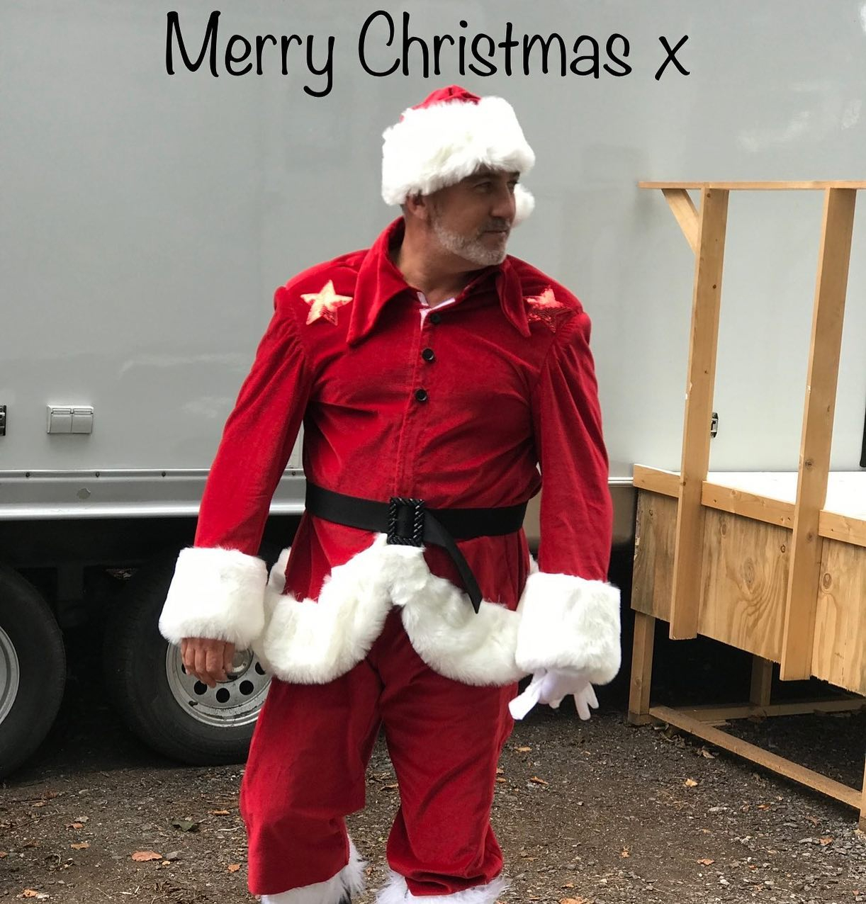 Paul Hollywood turns into a sexy Santa as he sends Christmas message to Bake Off fans