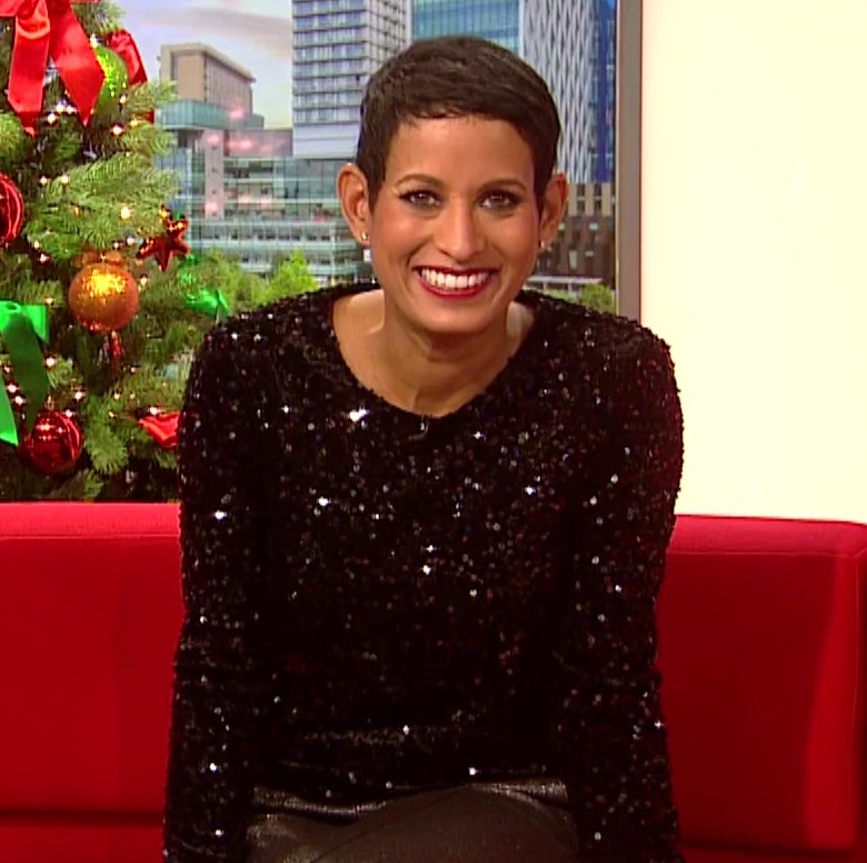 Naga Munchetty dazzles fans in sparkly top as she gets in the festive spirit on Christmas Eve BBC Breakfast