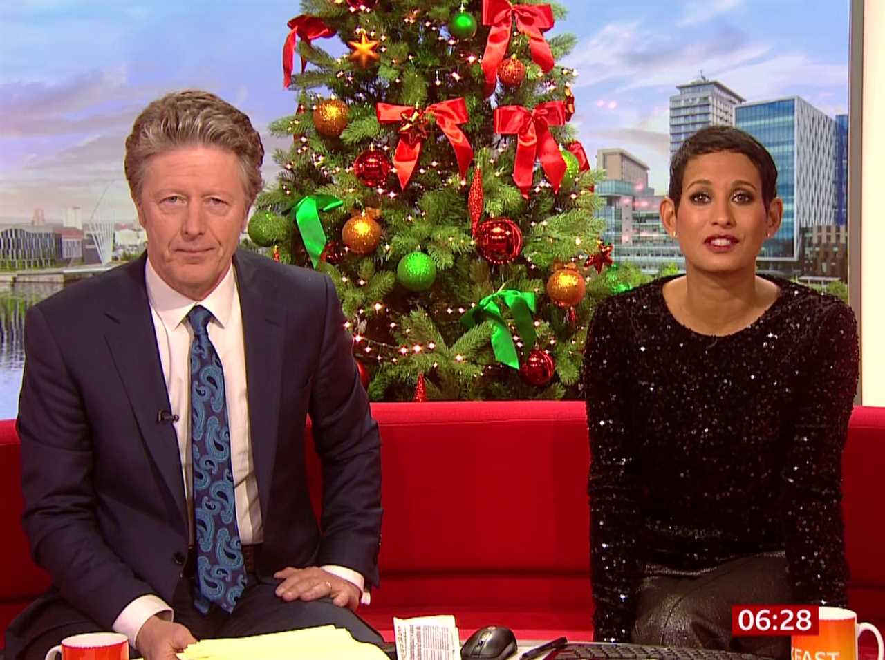 Naga Munchetty dazzles fans in sparkly top as she gets in the festive spirit on Christmas Eve BBC Breakfast