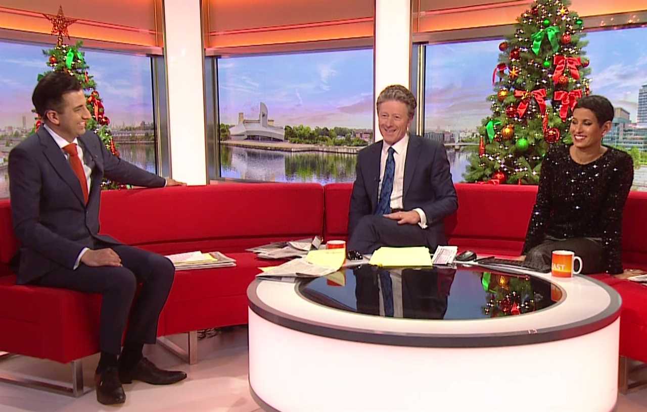 Naga Munchetty dazzles fans in sparkly top as she gets in the festive spirit on Christmas Eve BBC Breakfast