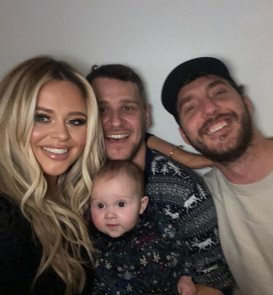 Emily Atack looks incredible as she poses in low-cut dress on Christmas Day