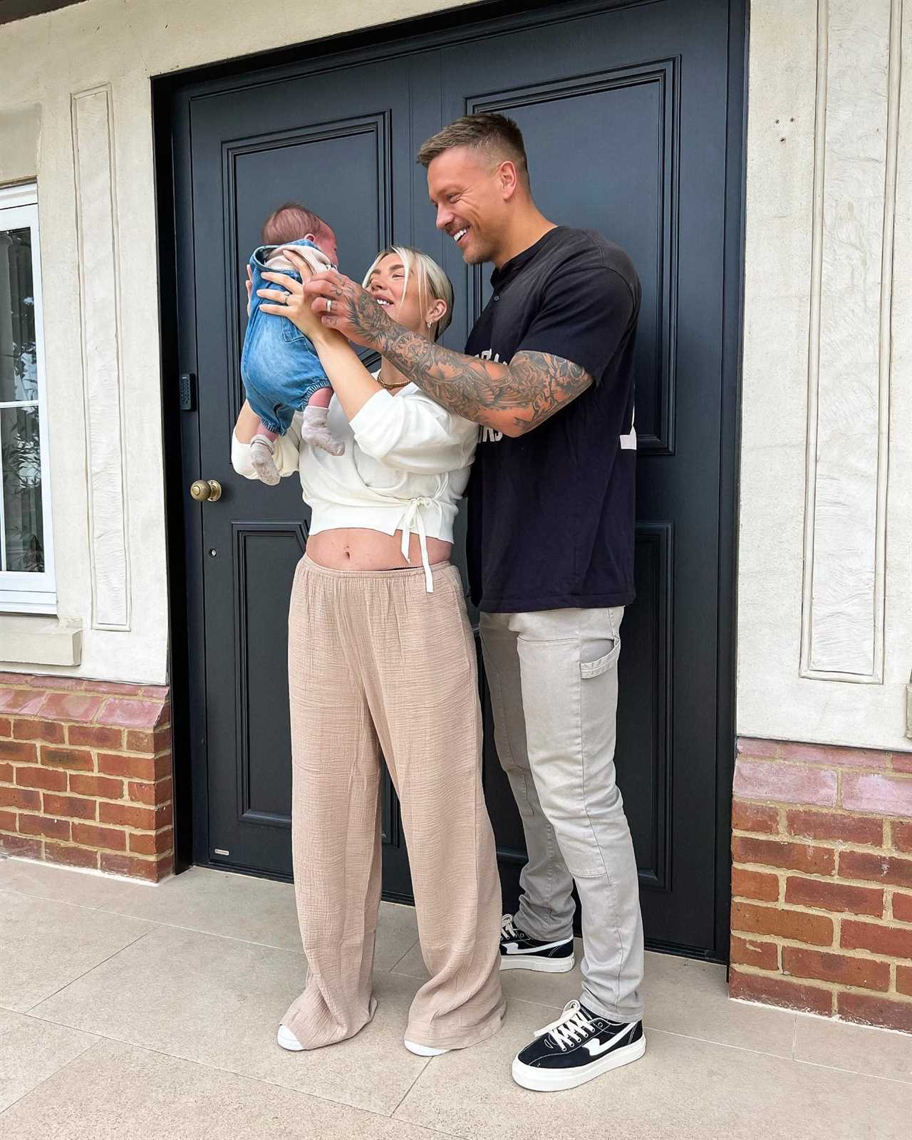 Love Island’s Olivia Bowen confuses fans as she lets baby son open his Christmas presents a WEEK early