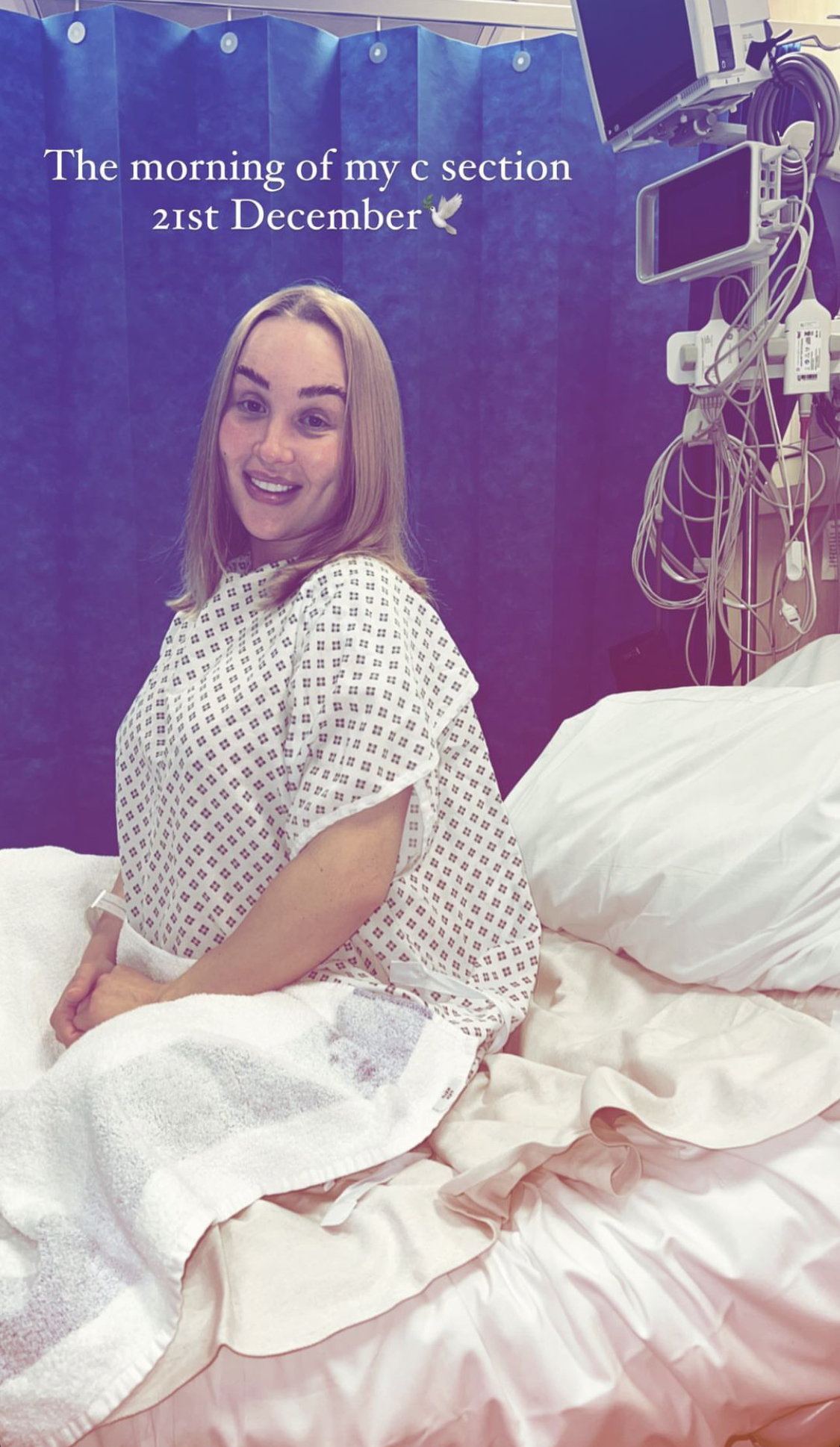 Ex On The Beach star gives birth to third baby after being ‘struck down with illness’