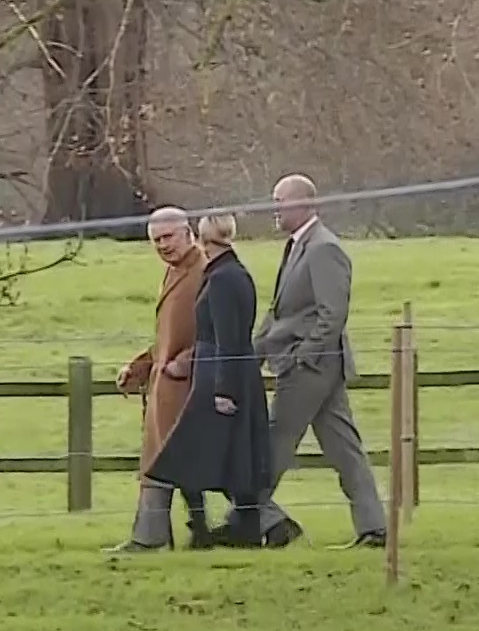 Prince William, Kate, George, Charlotte and Louis beam with festive smiles as they join King Charles on Christmas walk