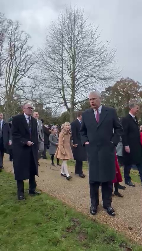 Disgraced Prince Andrew offers baffling tip to freezing crowd during Christmas walkabout at Sandringham