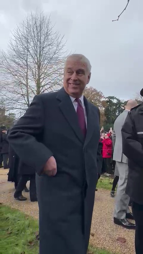 Disgraced Prince Andrew offers baffling tip to freezing crowd during Christmas walkabout at Sandringham