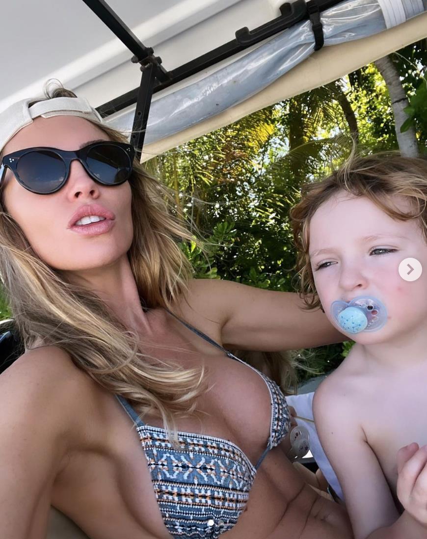 Abbey Clancy looks incredible in a bikini as she enjoys family holiday in the Maldives