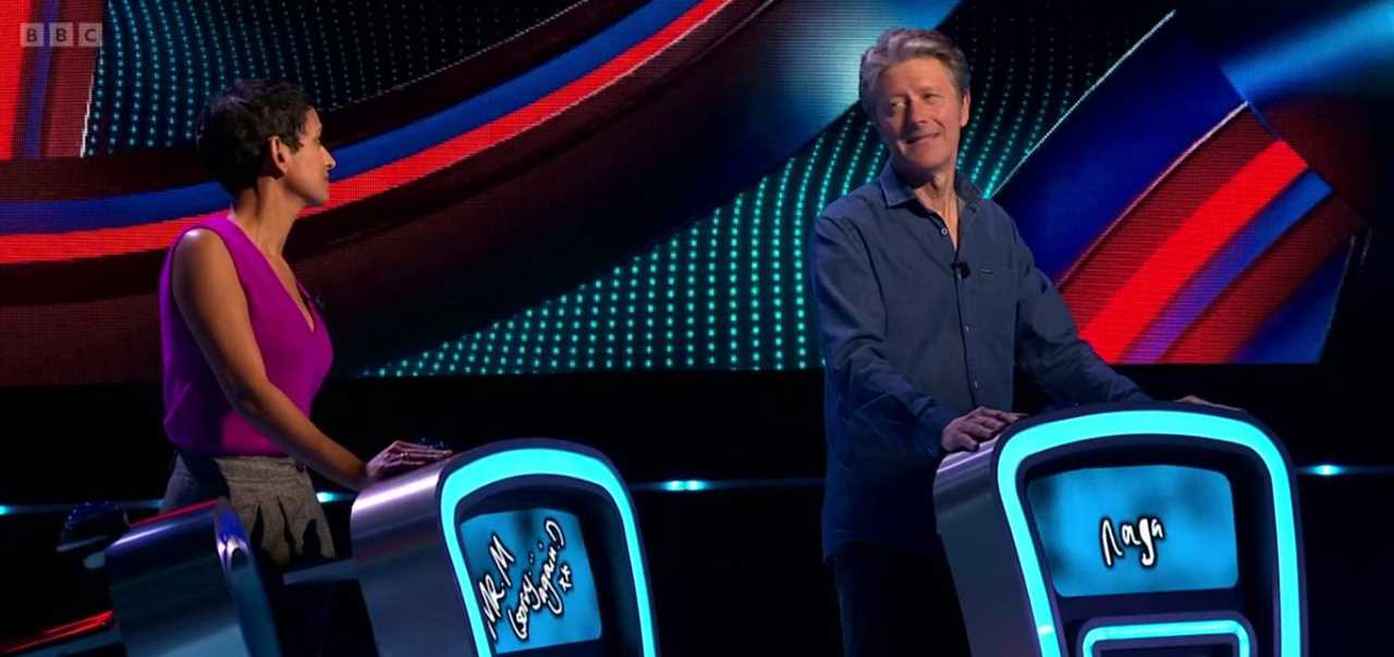 Naga Munchetty shoots daggers at Charlie Stayt as they clash on The Weakest Link