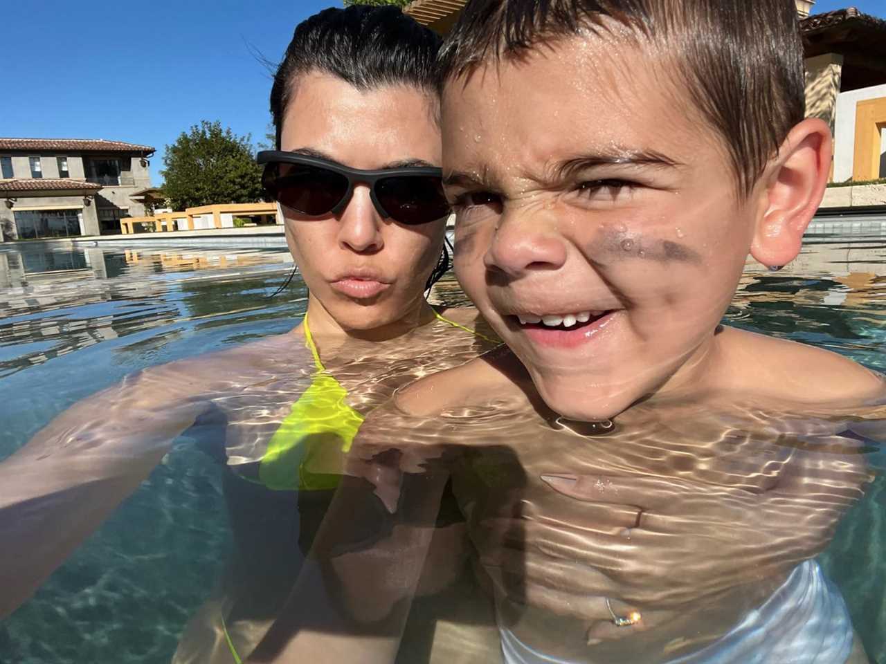 Kourtney Kardashian encourages son Reign’s ‘bad behavior’ after he’s heard yelling profanities in background of new post