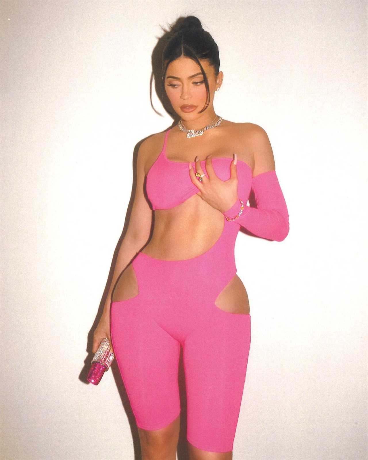 Kardashian fans mock Kylie Jenner’s ‘mandatory’ pose after star grabs her boobs in mesh catsuit for new TikTok