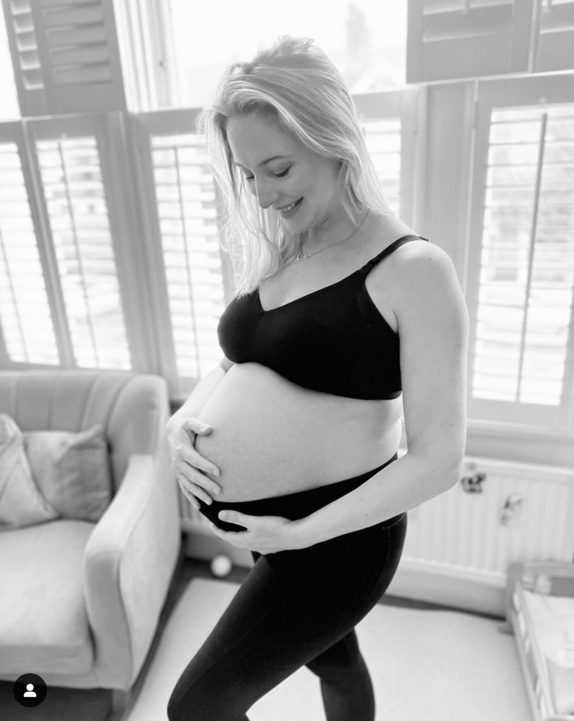 Pregnant Hollyoaks star Ali Bastian looks incredible as she shows off baby bump in black bra