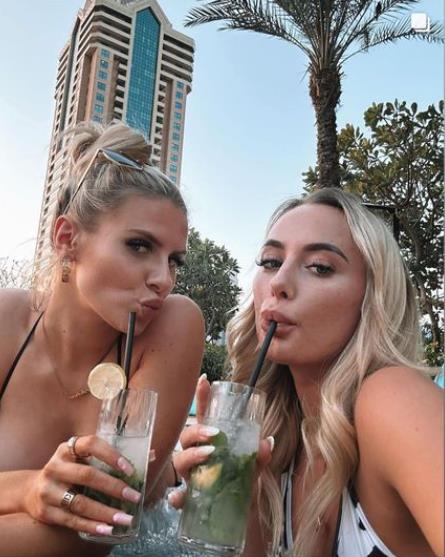 Love Island’s Chloe Burrows and Millie Court sizzle in bikinis on boozy trip to Dubai