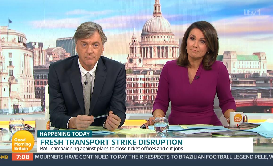 Susanna Reid snaps at Richard Madeley on first day back at work on GMB as fans all say the same thing