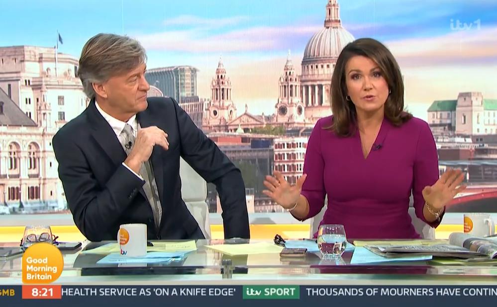 Good Morning Britain erupts into explosive row over Meghan and Harry after Richard Madeley takes a swipe at them